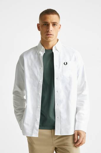 Fred Perry Skjorta Oxford Shirt Vit