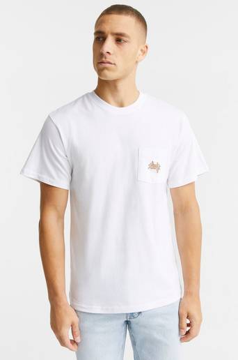 HUF T-Shirt Haze Script Pocket S/S Tee Vit