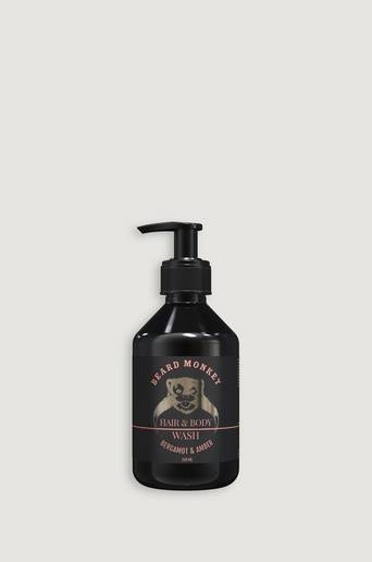 Beard Monkey Hair & body - Bergamot & Amber 250ml Grå
