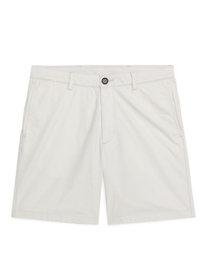 Cotton Shorts - Beige