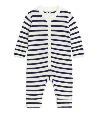 Knitted Overall - Blue