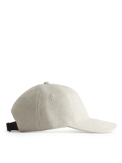 Cotton Linen Cap - White
