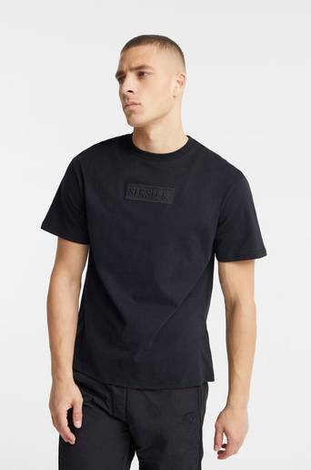 SIKSILK T-Shirt S/S Oversized Essential Tee Svart