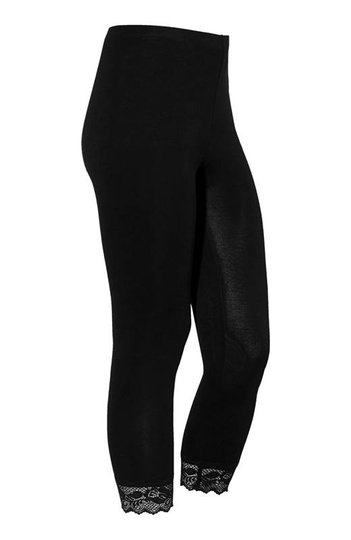Cellbes Caprileggings med spets Svart
