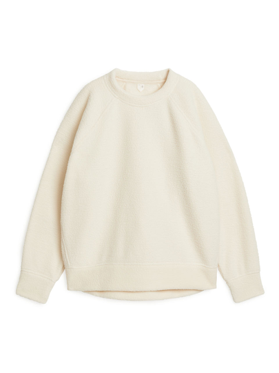 Fleece Sweater - White
