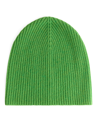 Cashmere Beanie - Green