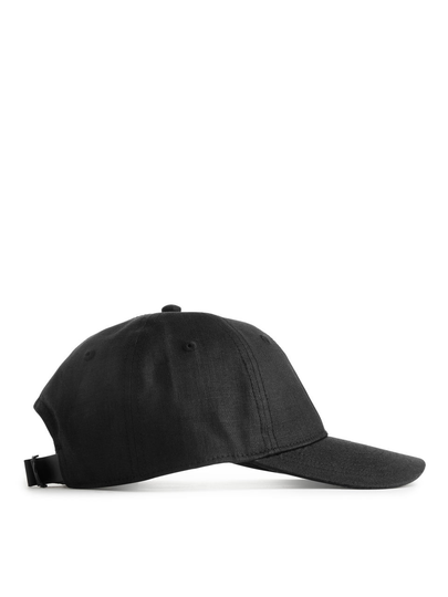 Linen Cap - Black