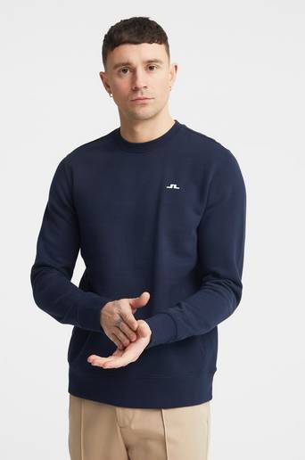 J.Lindeberg Sweatshirt Cal Crew Neck Sweat Blå
