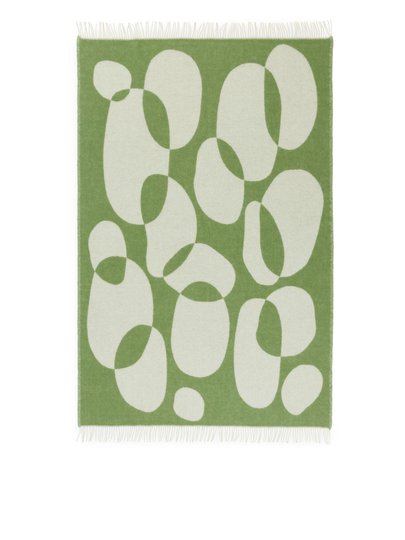 Klippan Dots Wool Blanket - Green