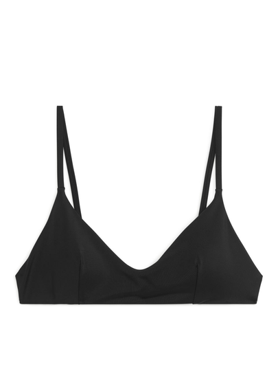 Tie-Back Bikini Top - Black