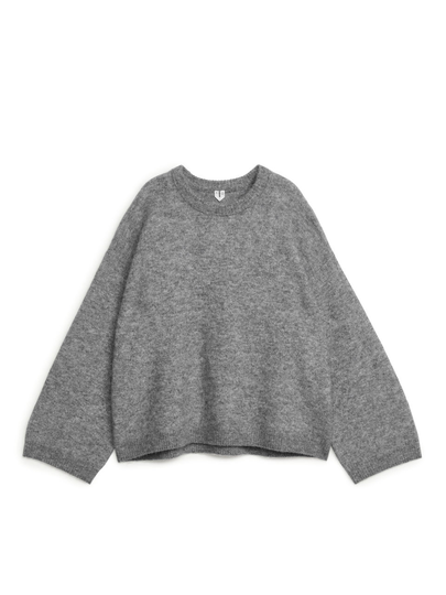 Alpaca Blend Jumper - Grey