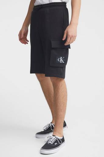 Calvin Klein Shorts Badge Jogger Cargo Shorts Svart