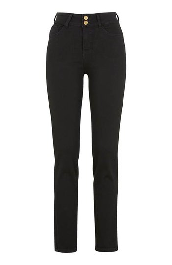 Cellbes Höga stretchiga jeans med shaping Svart