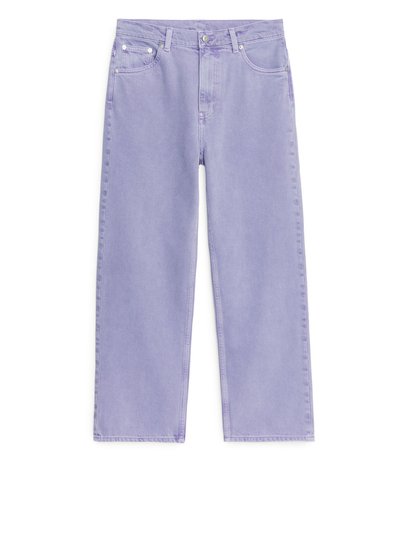 STRAIGHT Cropped Jeans - Purple