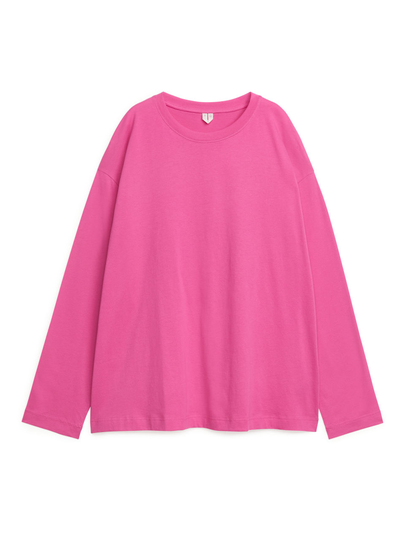 Oversized Pima Cotton T-shirt - Pink