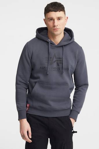 Alpha Industries Hoodie Basic Hoody Grå