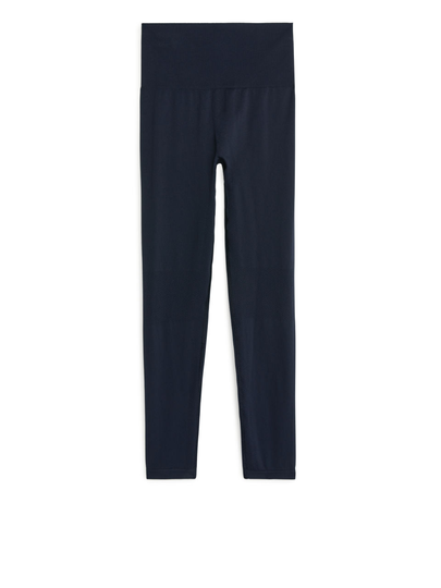Seamless Yoga Tights - Blue