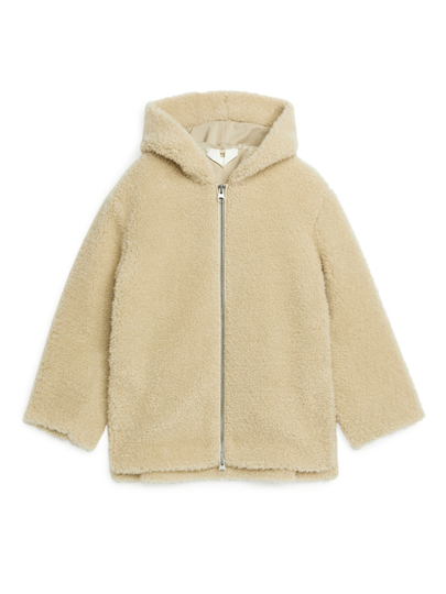 Wool Pile Jacket - Beige