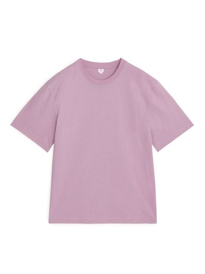 Natural Dye Oversized T-shirt - Purple