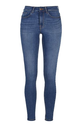 Happy Holly Superstretchiga jeans Francis Mellanblå