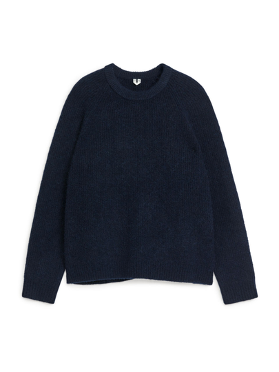 Wool Alpaca Jumper - Blue