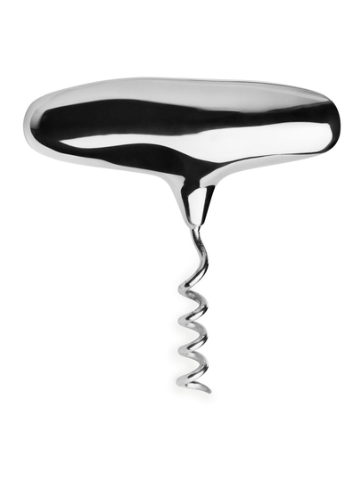 Silver-Plated Brass Corkscrew - Silver