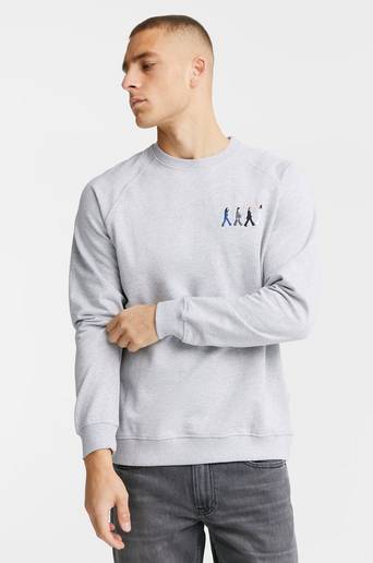 Dedicated Sweatshirt Malmoe Abbey Road Embroidery Grå