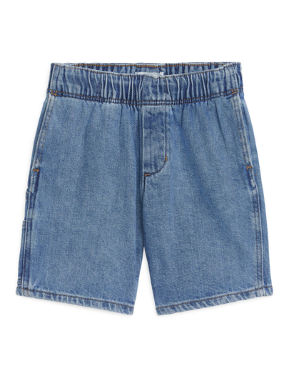 Regular-Fit Denim Shorts - Blue