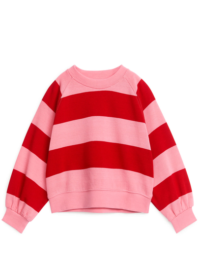 Relaxed Terry Sweatshirt - Red