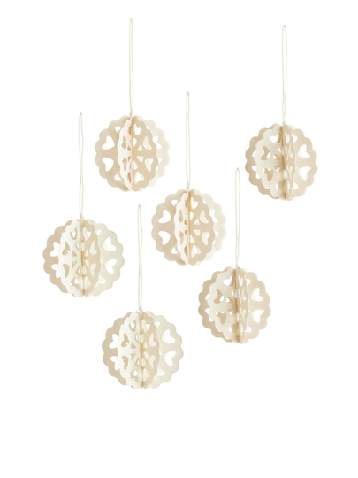 Afroart Biscuit Ornaments - White