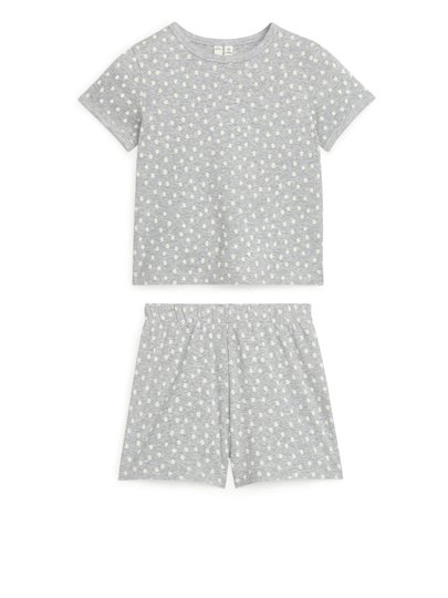 Short Jersey Pyjama Set - Grey