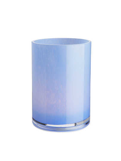 Glass Candle Holder 14.3 cm - Blue