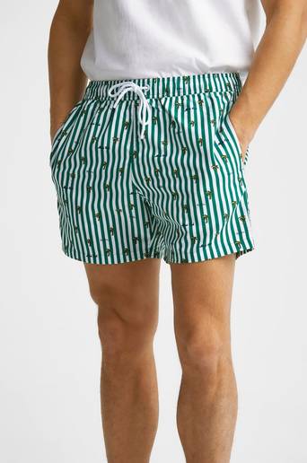 Björn Borg Badshorts Borg Print Swim Shorts Grön