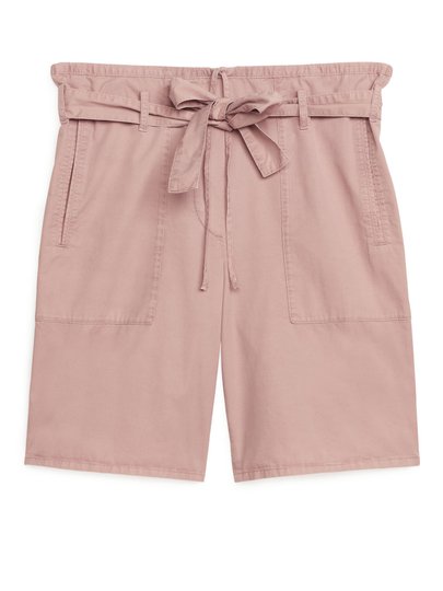 Paper Bag Shorts - Orange