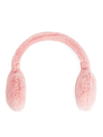 Faux Fur Earmuffs - Pink