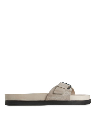 Single-Strap Sandals - Beige
