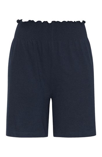 Cellbes Shorts i trikå med smocklinning Marin