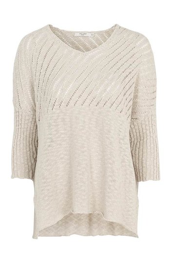 Cellbes Oversize tröja med hålbrodyr Offwhite