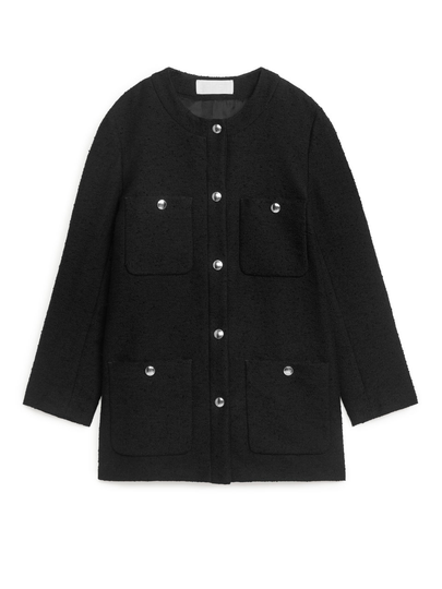 Bouclé Jacket - Black