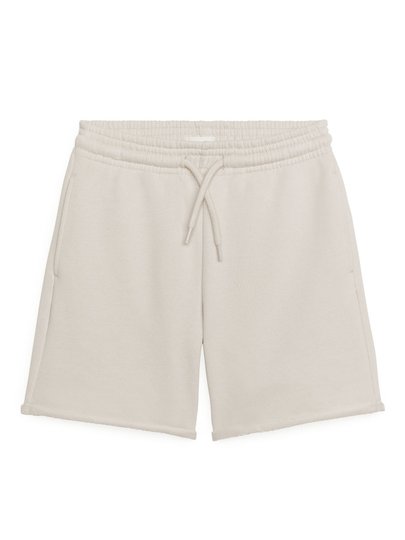 Sweatshirt Shorts - Beige