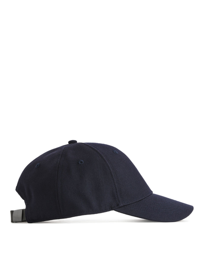 Wool Blend Cap - Blue