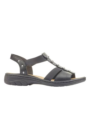 Rieker Skinnsandal Svart
