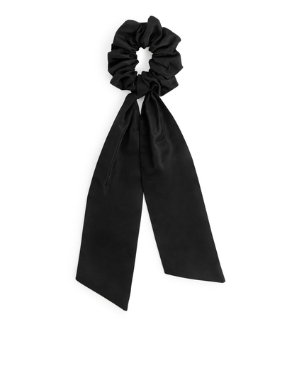 Bow Scrunchie - Black