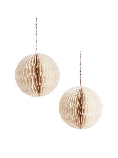 Honeycomb Ornaments 15 cm - White