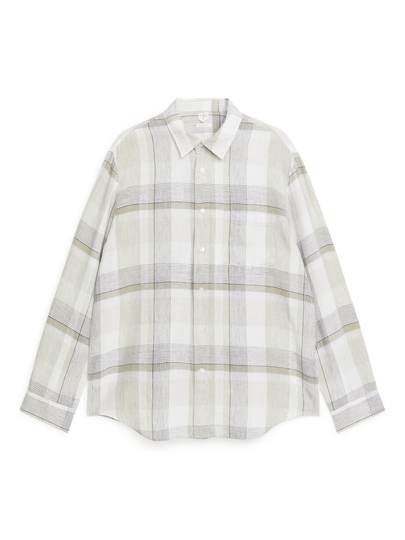 Relaxed-Fit Linen Shirt - Beige