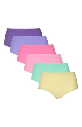 Cellbes Ribbtrosa hög midja 6-Pack Multi