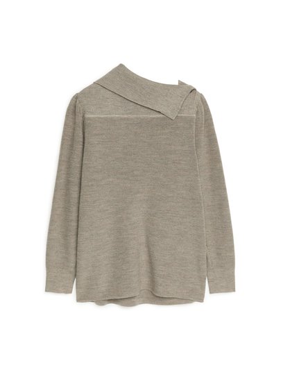 Cotton Wool Jumper - Beige