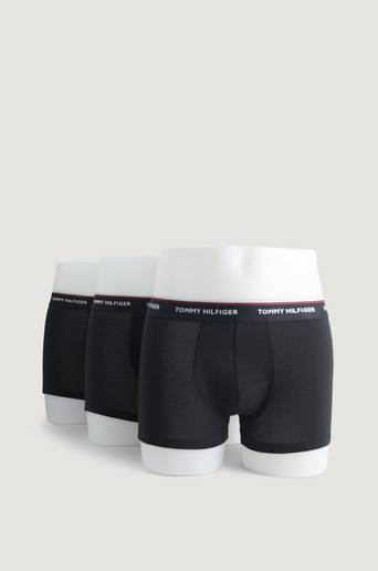 Tommy Hilfiger Kalsonger Premium Essentials Cotton Stretch Trunk 3-pack Svart