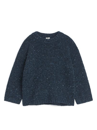 Neps Wool Jumper - Blue