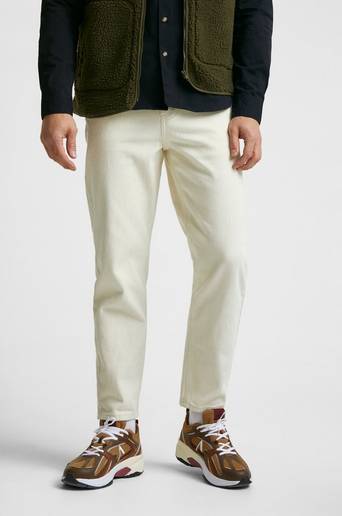 Studio Total Byxor Regular Tapered Twill Natur